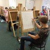 Занятия изобразительным искусством в студии музея 
