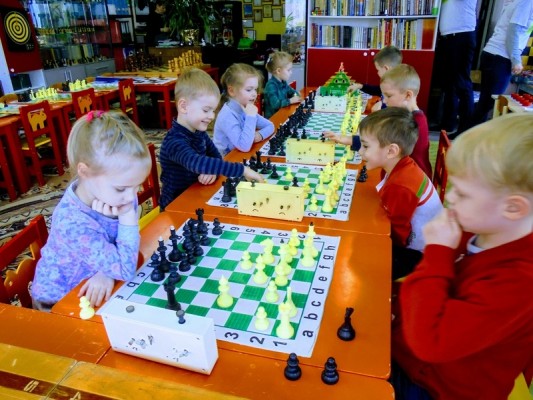 Шахматы в «Зелёной школе» (на ул. Кемеровской)