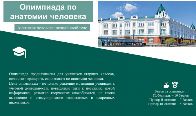 Олимпиада по анатомии человека «Анатомия человека: познай своё тело»