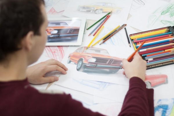 Школа автомобильного дизайна, рисунок машин