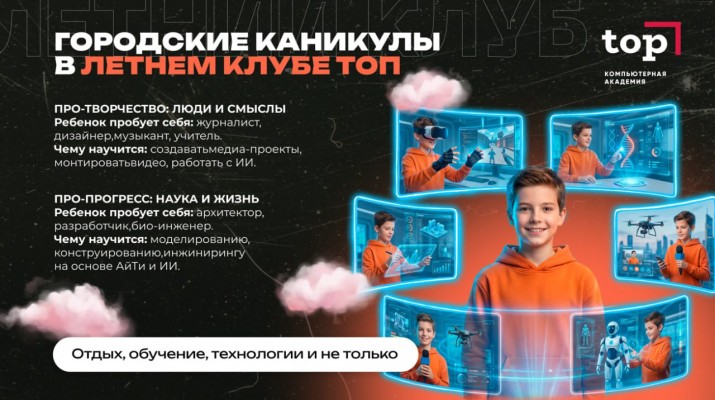 Летний IT-лагерь для детей 7-14 лет